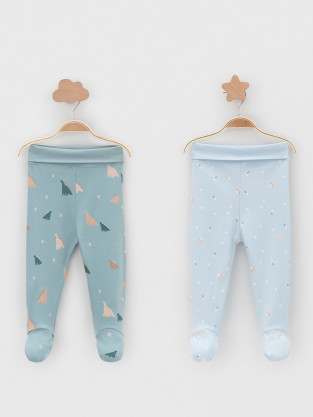 Ползунки для новорожденных, артикул: К 400220-2уп, цвет: голубой