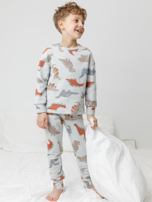 Пижама для мальчика, артикул: К 1587, цвет: светло-серый5