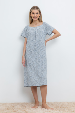Сорочки ночные женские для мам, артикул: Е 10009, цвет: синий