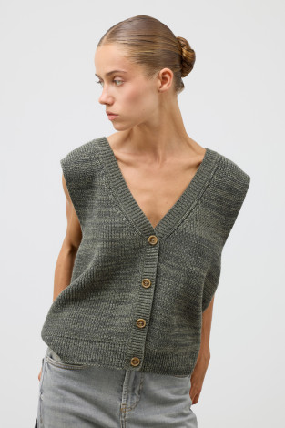 Жилеты женские для мам, артикул: ЕВ 30260/ш, цвет: зеленый