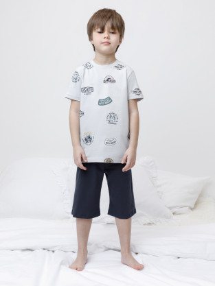 Пижама для мальчика, артикул: К 1614, цвет: светло-серый5