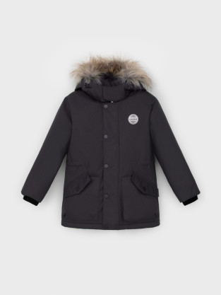 Куртки для мальчика, артикул: ВК 36106/3 ГР (128-158), цвет: темно-серый