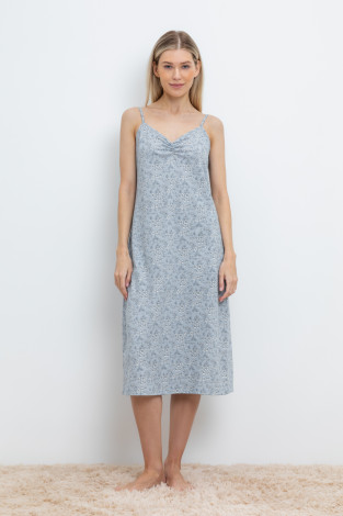 Сорочки ночные женские для мам, артикул: Е 10008, цвет: синий