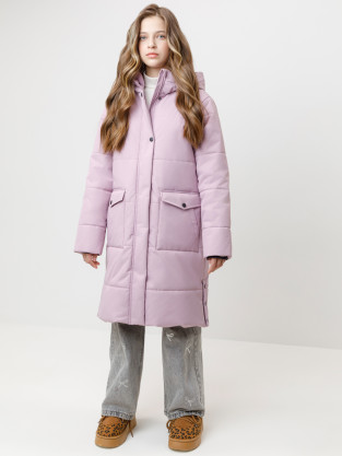 Пальто для девочки, артикул: ВК 38128/1 УЗГ, цвет: розовый