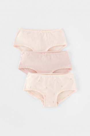 Трусы для девочки, артикул: К 1964-3уп, цвет: светло-розовый
