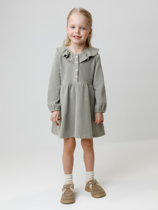 Платье для девочки, артикул: КР 5941, цвет: зеленый
