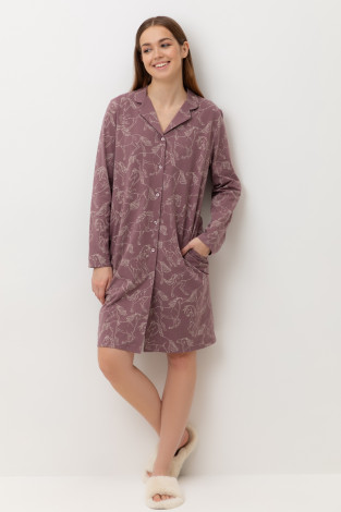 Халаты женские для мам, артикул: Е 50025, цвет: бордовый