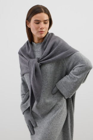 Шарфы женские для мам, артикул: ЕВ 15019/ш, цвет: серый