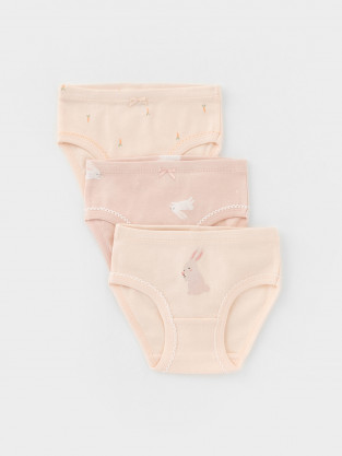Трусы для девочки, артикул: К 1978-3уп, цвет: светло-розовый