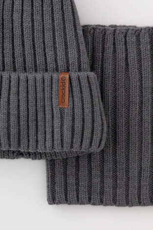 Комплекты вязаные, артикул: КВ 22015/ш, цвет: серый - 2 фото