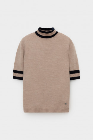 Джемперы женские для мам, артикул: ЕВ 30045/24ш, цвет: бежевый - 2 фото