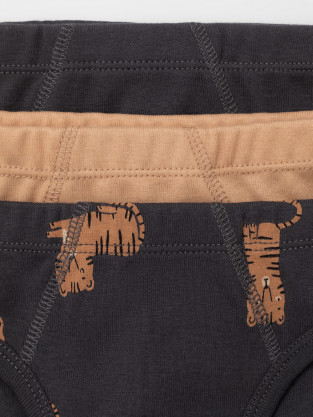 Трусы для мальчика, артикул: К 1928-3уп, цвет: темно-серый - 2 фото