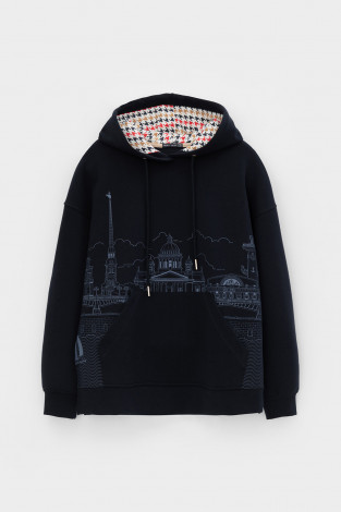 Толстовки женские для мам, артикул: ЕВТ 3193, цвет: синий - 2 фото