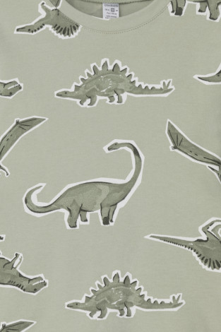 Пижама для мальчика, артикул: К 1552, цвет: хаки - 2 фото