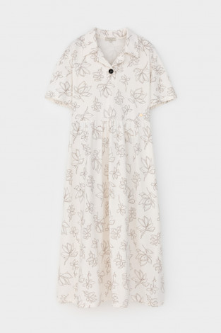 Платья женские для мам, артикул: ЕВТ 5071, цвет: бежевый - 2 фото