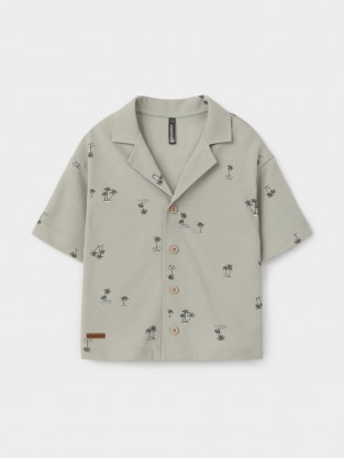 Рубашки для мальчика, артикул: КР 303042, цвет: зеленый - 2 фото