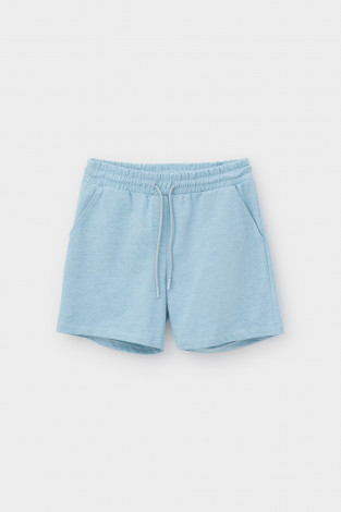Шорты для дома для мам, артикул: Е 40012, цвет: голубой - 2 фото