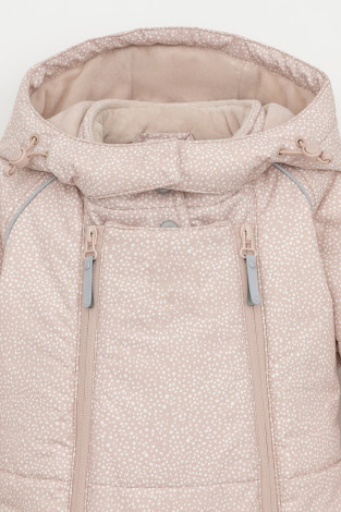 Комбинезоны утепленные для девочки, артикул: ВК 60095/н/3 УЗГ, цвет: бежевый - 2 фото