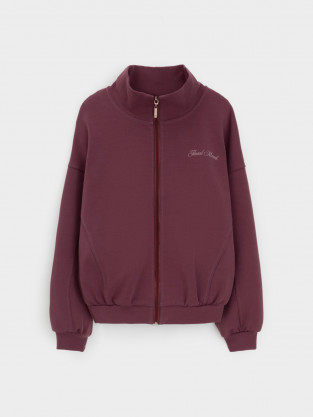 Жакет для девочки, артикул: КР 302885, цвет: бордовый - 2 фото