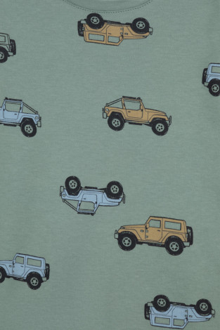 Пижама для мальчика, артикул: К 1552, цвет: зеленый - 2 фото