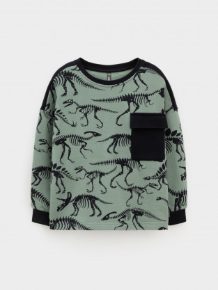 Свитшоты для мальчика, артикул: КР 302773, цвет: хаки - 2 фото