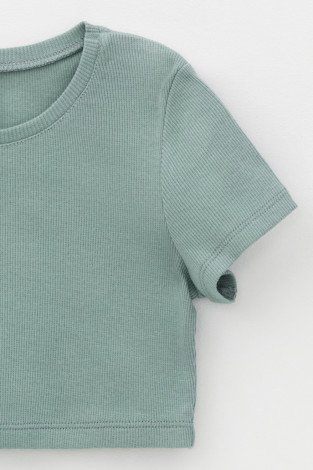 Футболка для девочки, артикул: КП 302049, цвет: голубой - 2 фото