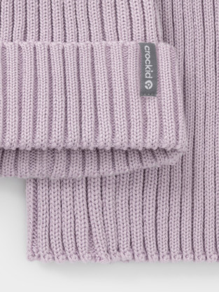 Комплект вязаный для девочки, артикул: КВ 22021, цвет: фиолетовый - 2 фото