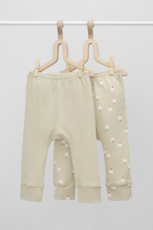 Брюки для новорожденных, артикул: К 4718-2уп, цвет: зеленый - 2 фото