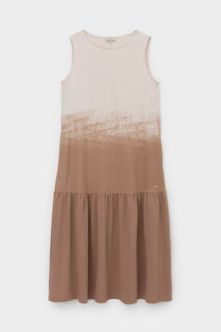 Платья женские для мам, артикул: ЕВТ 5081, цвет: бежевый - 2 фото