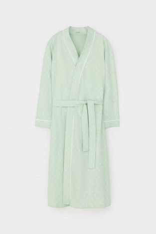 Халаты женские для мам, артикул: Е 50005/24, цвет: зеленый - 2 фото