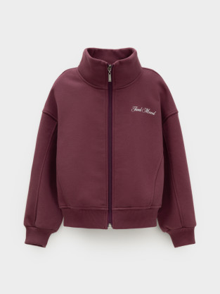 Жакет для девочки, артикул: КР 302884, цвет: бордовый - 2 фото
