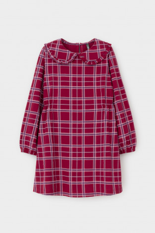 Платье для девочки, артикул: КР 5890, цвет: бордовый - 2 фото