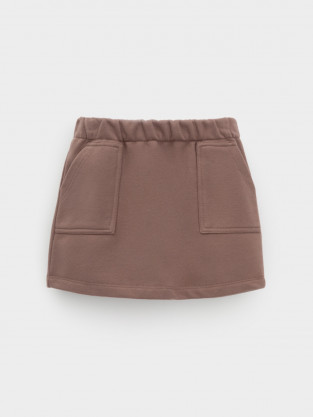 Юбка для девочки, артикул: КР 7149, цвет: кофейный - 2 фото