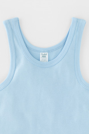 Майки для мальчика, артикул: К 1182-2уп, цвет: голубой - 2 фото