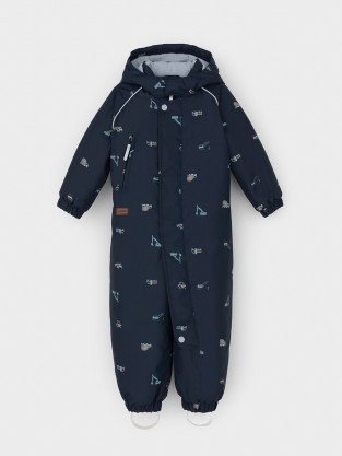 Комбинезоны утепленные для мальчика, артикул: ВК 60085/н/60 УЗГ, цвет: темно-синий - 2 фото