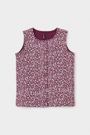 Жилеты для девочки, артикул: КР 302575, цвет: бордовый - 2 фото