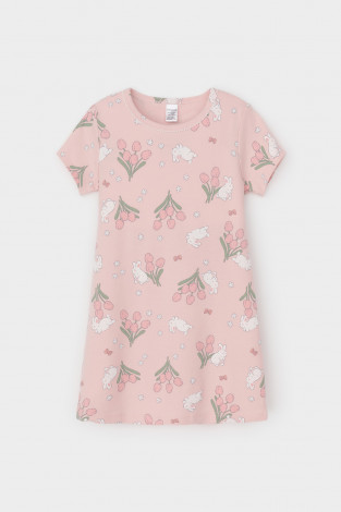 Ночная сорочка для девочки, артикул: К 1156, цвет: розовый - 2 фото