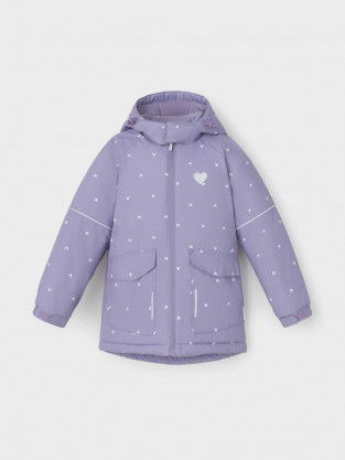 Куртка для девочки, артикул: ВК 38121/н/2 ГР, цвет: фиолетовый - 2 фото