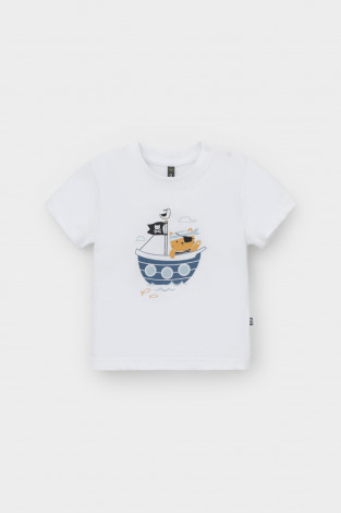 Футболка для мальчика, артикул: КР 302749, цвет: белый - 2 фото