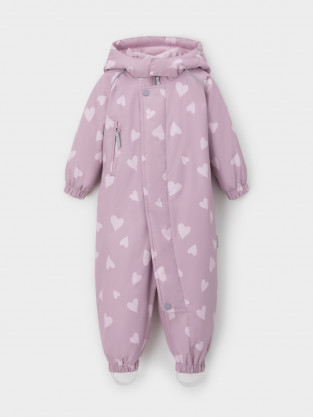 Комбинезоны утепленные для девочки, артикул: ВК 60085/н/69 Ал, цвет: фиолетовый - 2 фото