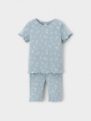 Пижама для девочки, артикул: К 1632, цвет: голубой - 2 фото