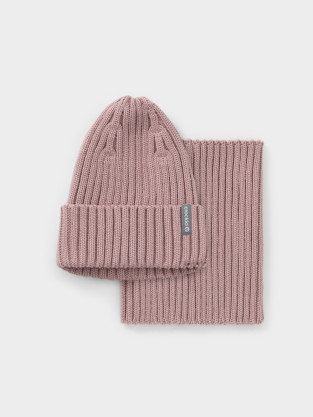 Комплект вязаный для девочки, артикул: КВ 22021, цвет: розовый - 2 фото