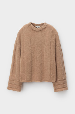Джемперы женские для мам, артикул: ЕВ 30264/ш, цвет: бежевый - 2 фото
