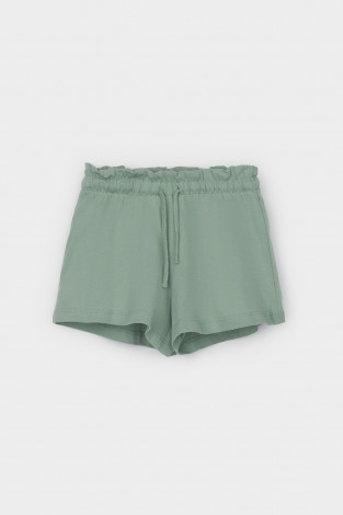 Шорты для девочки, артикул: К 400697, цвет: зеленый - 2 фото