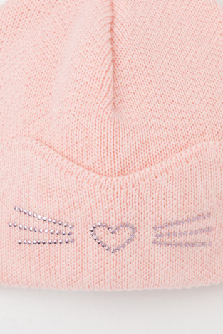 Шапка для девочки, артикул: КВ 20379, цвет: светло-розовый - 2 фото