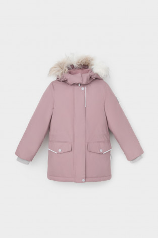 Куртка для девочки, артикул: ВК 38112/3 ГР, цвет: розовый - 2 фото