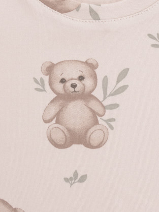 Пижама для девочки, артикул: К 1552, цвет: бежевый - 2 фото