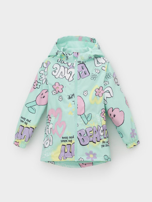 Куртка для девочки, артикул: ВК 32177/н/2 Ал, цвет: зеленый - 2 фото