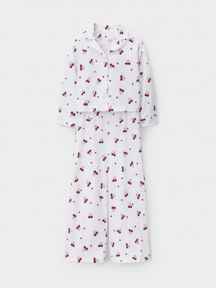 Пижама для девочки, артикул: МП 1668, цвет: белый - 2 фото