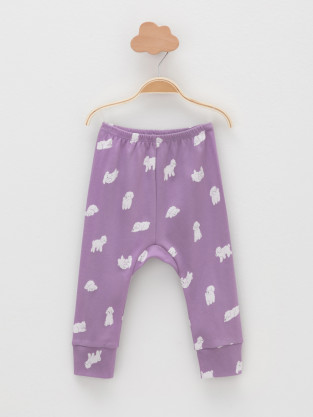 Брюки для новорожденных, артикул: К 4718-2уп, цвет: фиолетовый - 2 фото